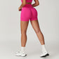 Seamless hip lift high waist fitness sport shorts