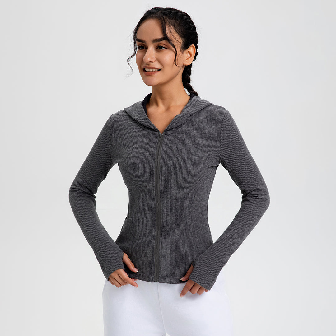 Sports quick-drying long-sleeved yoga jacket