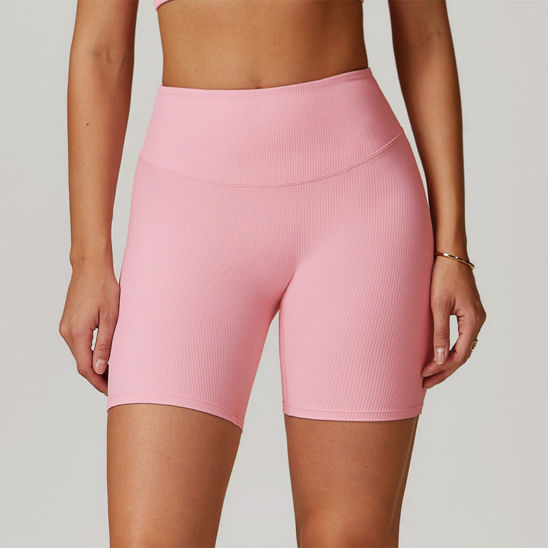 Quick-Dry High-Waist Thread Butt Lift Sports Shorts