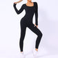 Solid color quick-drying seamless jumpsuit