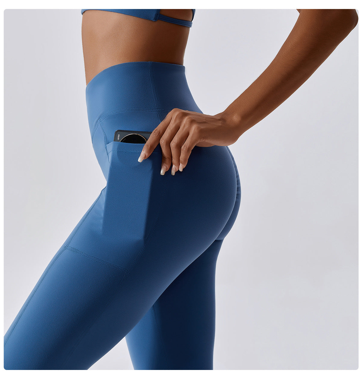 High-waisted butt-lifting sports yoga pants