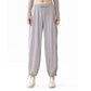 High-waisted loose-fitting sports jogging pants