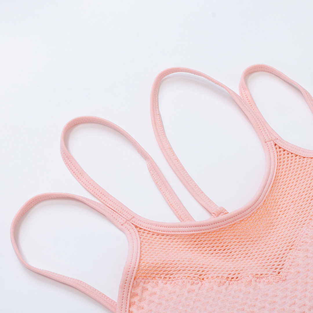 Quick-drying mesh sports bra