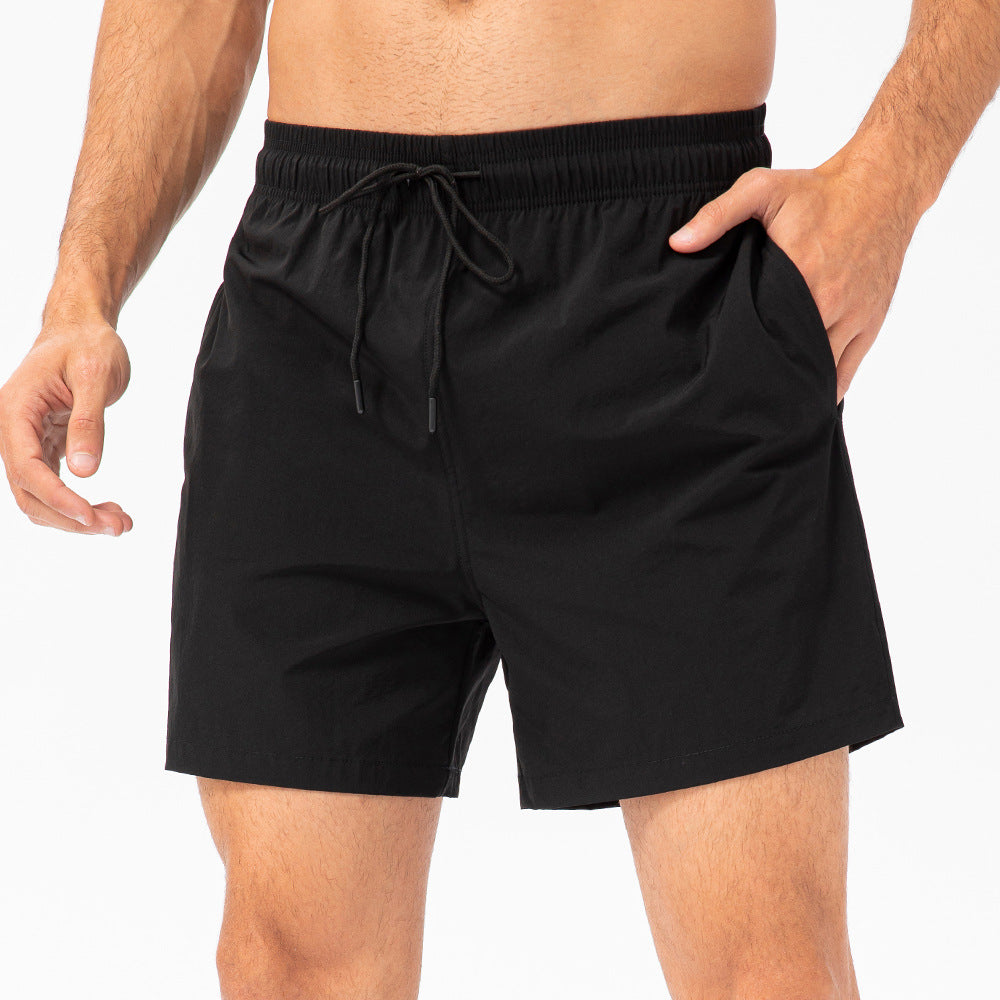 Men's drawstring loose sports shorts