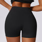 Hip-lifting high-waisted yoga sport shorts