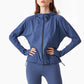 Casual sweat-wicking zip sports jacket