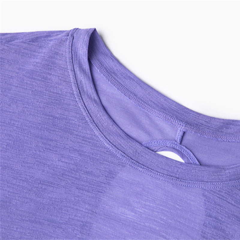 New cut-out cross-breathable short-sleeved tops