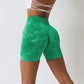 Tie dye seamless hip lift sport shorts