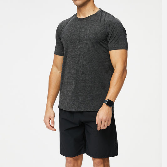 Men's breathable training short-sleeved top