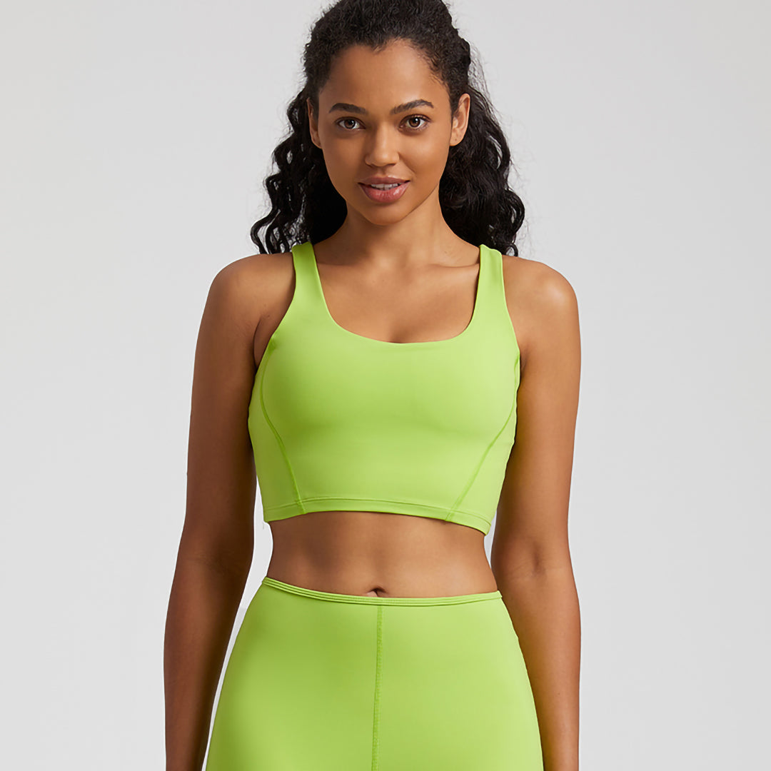 Décolleté en U uni Soutien-gorge de sport hautement extensible