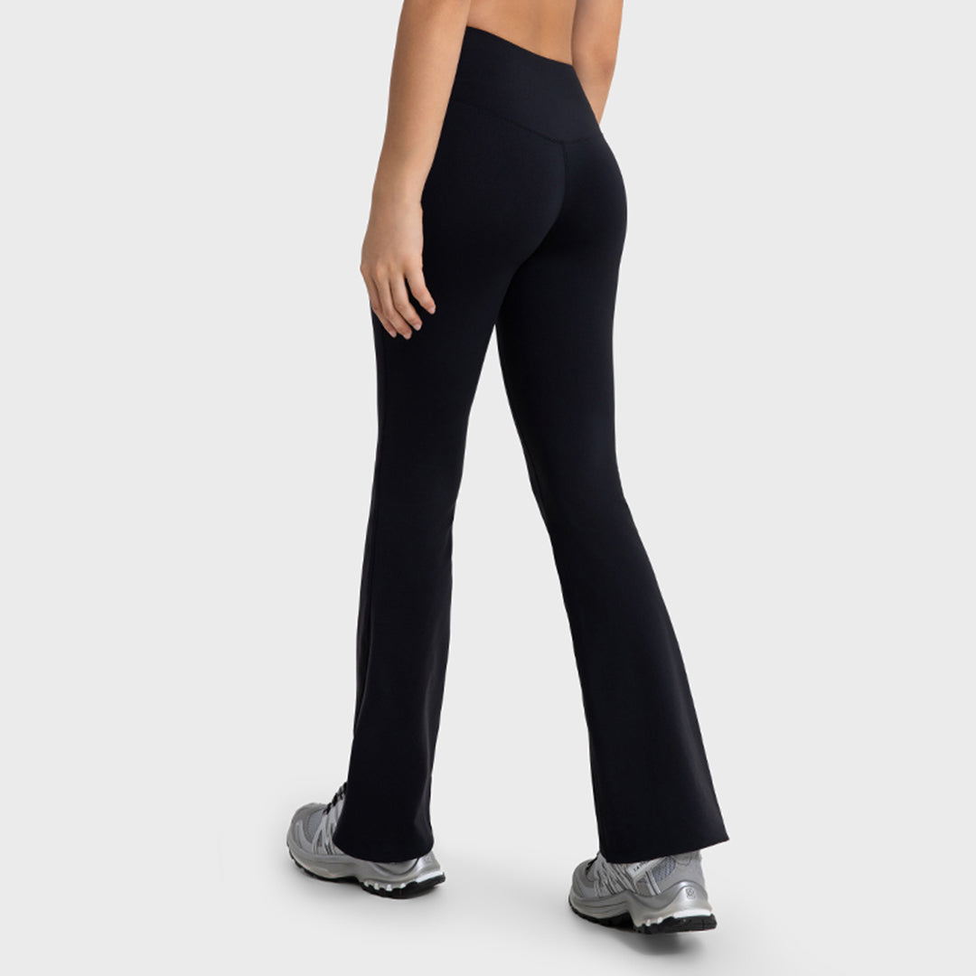 High-rise hip lifts for slim flared pants