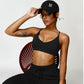 Triangle cup sports bra & jogging bottoms 2-piece set