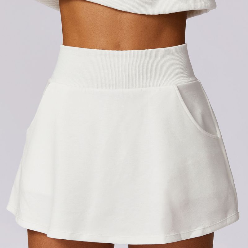 High waist sports tennis skirt