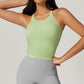 Shockproof tight fit seamless yoga tank tops