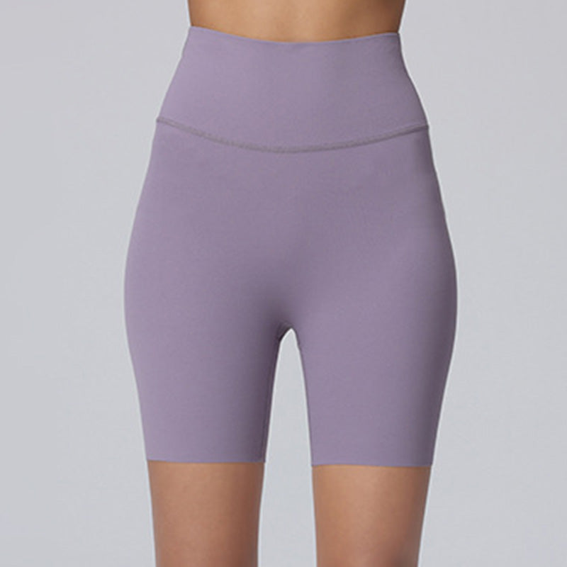 Tight high-waist hip-lifting quick-drying anti-curling shorts