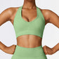 Seamless yoga running sports bras