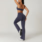 Ultra-Soft Quick-Dry Thin Straps Gym Bra & High Waist Sports Flare Pants Sets