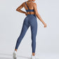 Oblique one-shoulder yoga wear sport sets