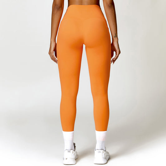 Solid side pocket athletic leggings