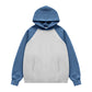 Fleece raglan hooded sweatshirt