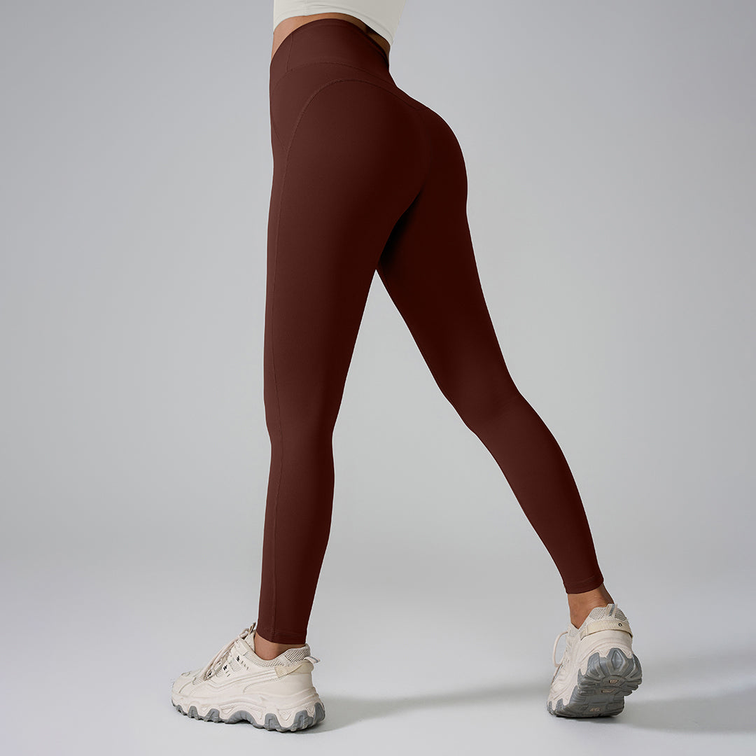 High-rise hip-lifted gym sport leggings