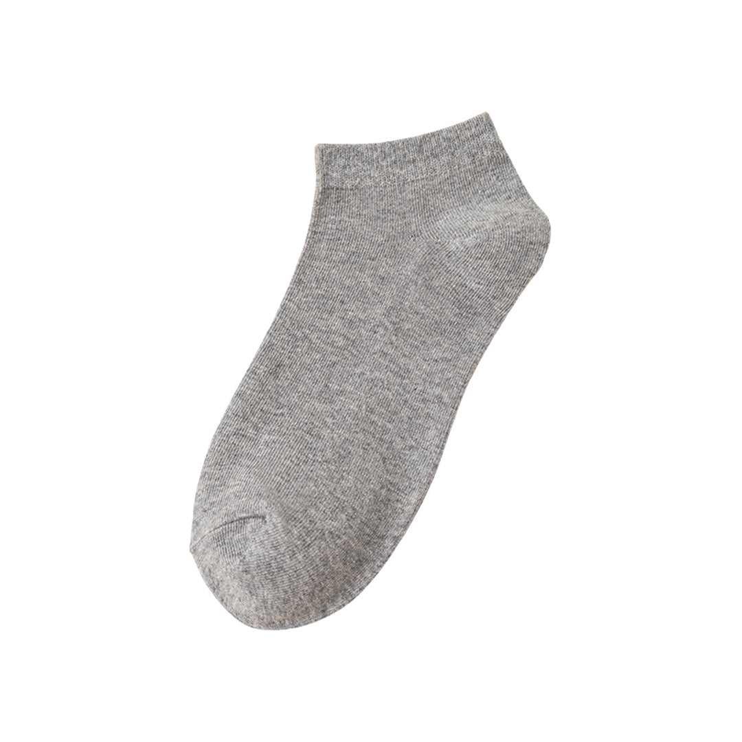 Solid Color Socks Sweat Absorbent Low Cut Casual Socks