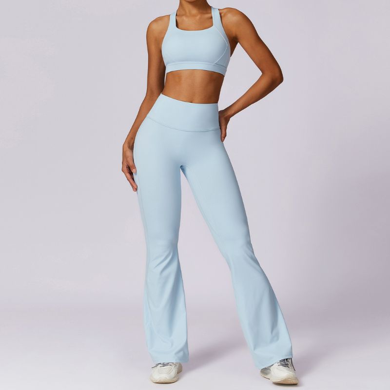 Quick-drying skinny bra & long pants sport sets