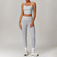 Fitness Thin straps Top & High-waisted Leggings 2-pieces Set