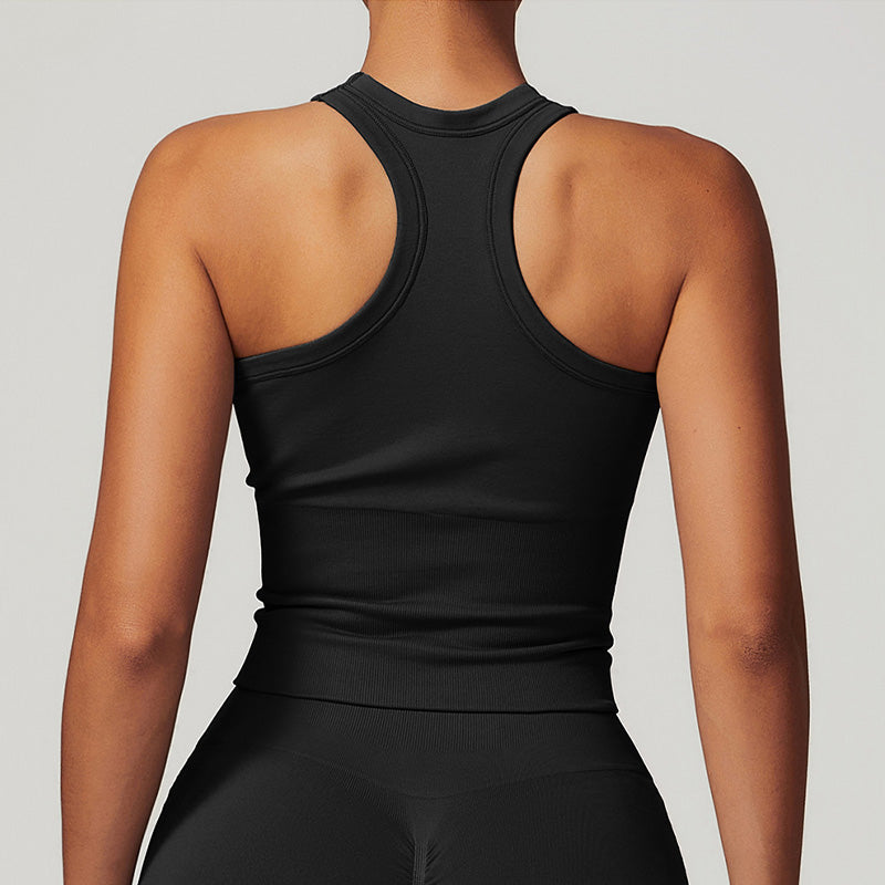 Seamless Tight Racer-back Yoga Tank Top