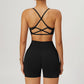 Seamless High-waisted Yoga Bra +Shorts 2 Pieces Set