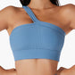 Single shoulder strap solid color Sport Bra