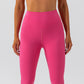 Solid color stretch sports leggings