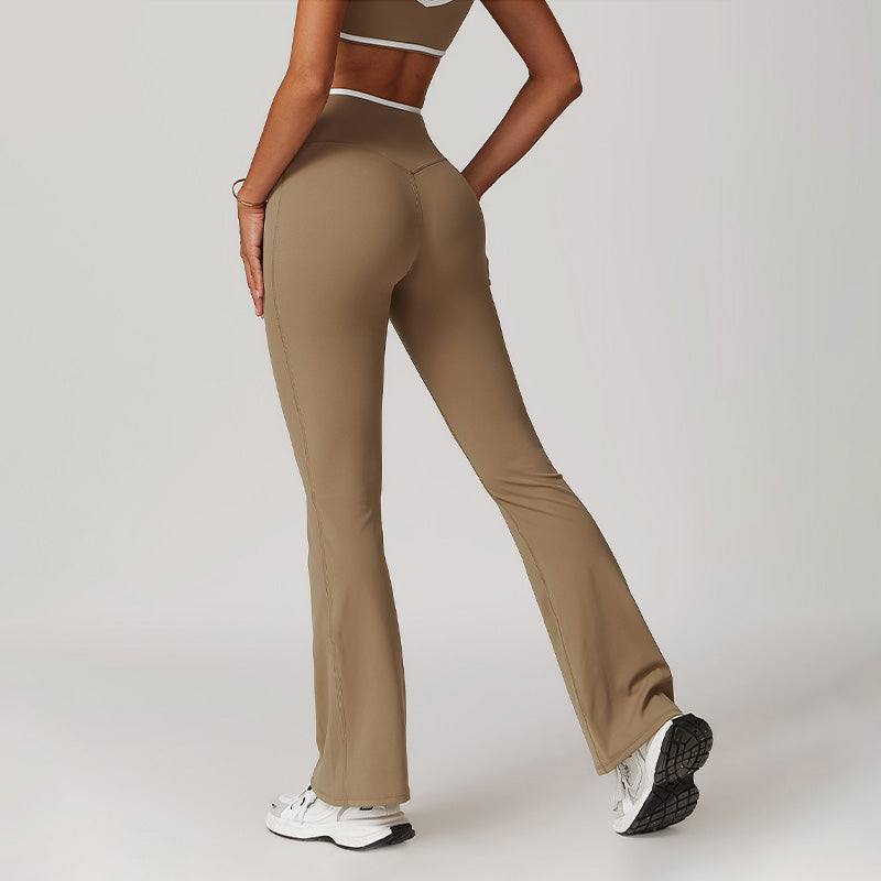 Nude Cross High-Waisted Yoga Flared Leg Pants