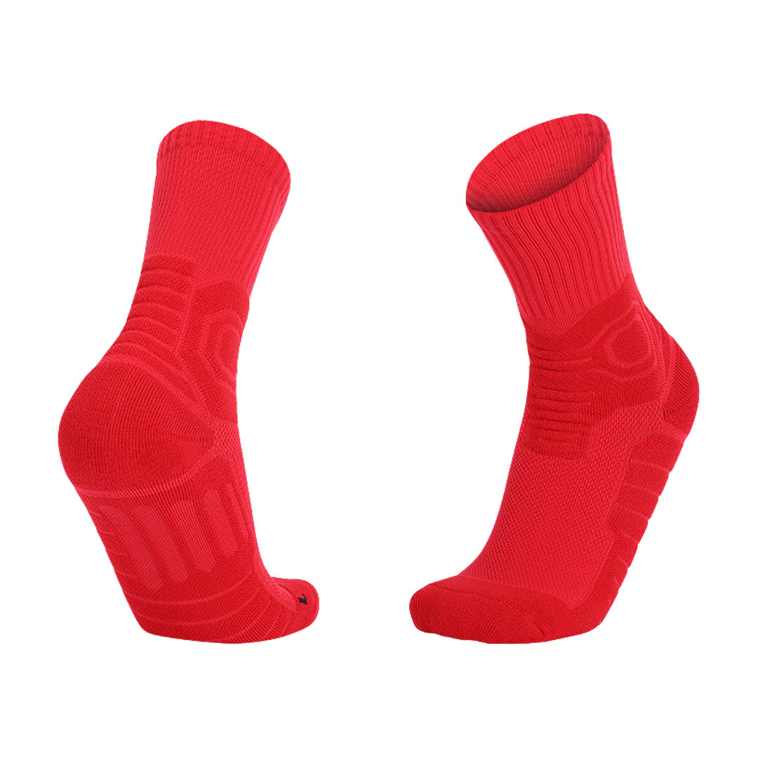 Sweat-Absorbent Breathable Mid-Calf Basketball Sports Socks