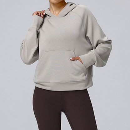 Modal long-sleeved hooded casual outdoor sports sweatshirt