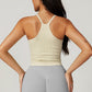 Shockproof tight fit seamless yoga tank tops