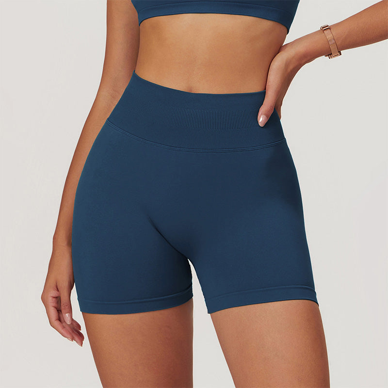 Seamless Quick-Dry High-Waisted Sport Shorts