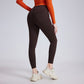 High-waisted hip-lifting fitness athletic leggings