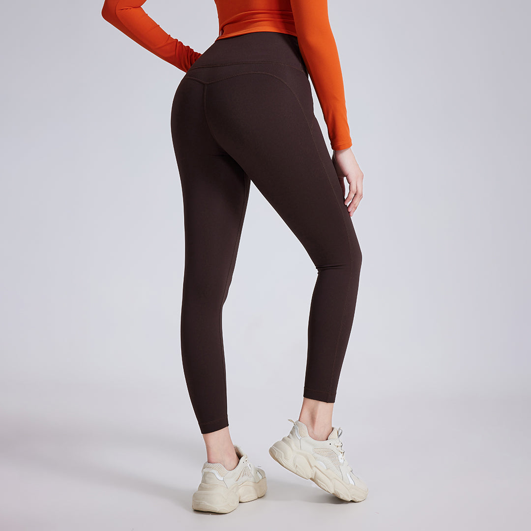 High-waisted hip-lifting fitness athletic leggings