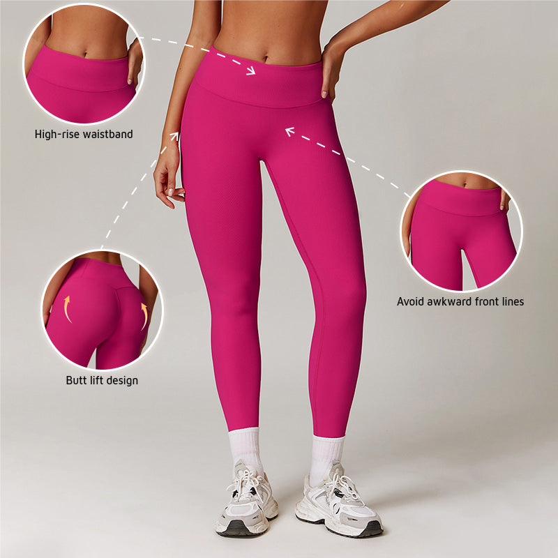 Quick-Dry High-Waist Thread Sports Legging