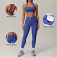 Quick-Dry Racerback Sports Bra + High-Waist Legging 2-Piece Set