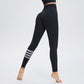 High-rise calf striped sports yoga Leggings