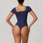 Quick-Dry Short Sleeve Thong Bodysuits