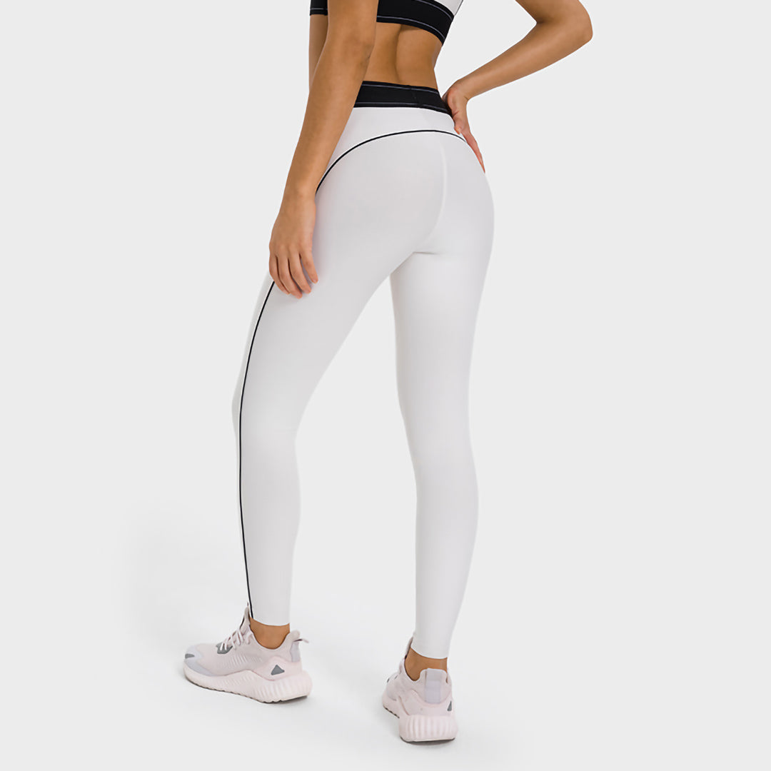 Leggings de sport à finitions unies