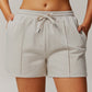 High waist loose short sports sweatpants