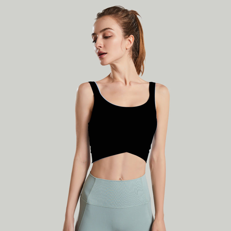 Soutien-gorge de sport élastique à haute résistance et absorption des chocs