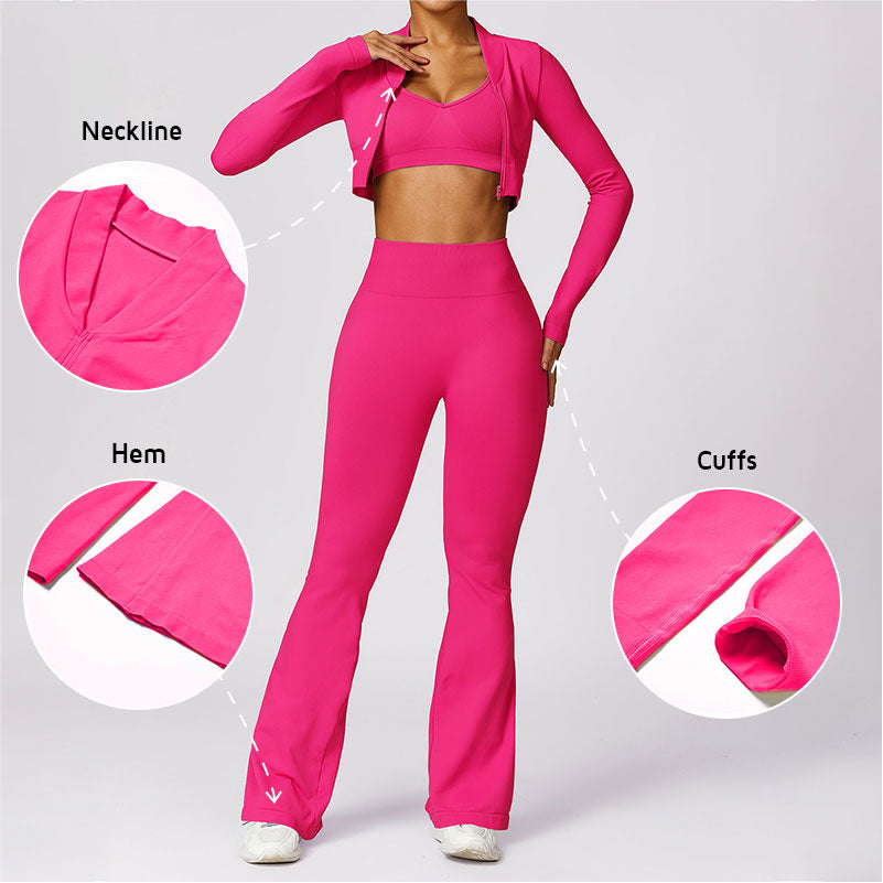 Fitness sports long sleeve long pants sets