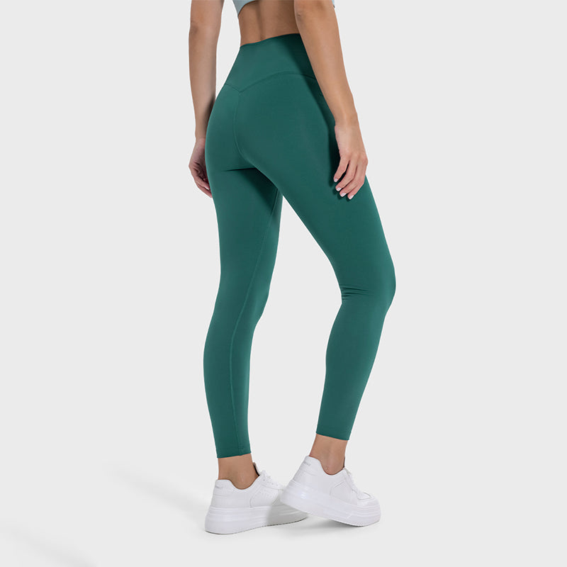 High-waisted hip-lifting stretch fitness leggings