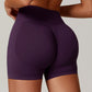 Seamless Quick-Dry High-Waisted Sport Shorts