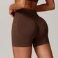 Seamless Quick-Dry High-Waisted Sport Shorts